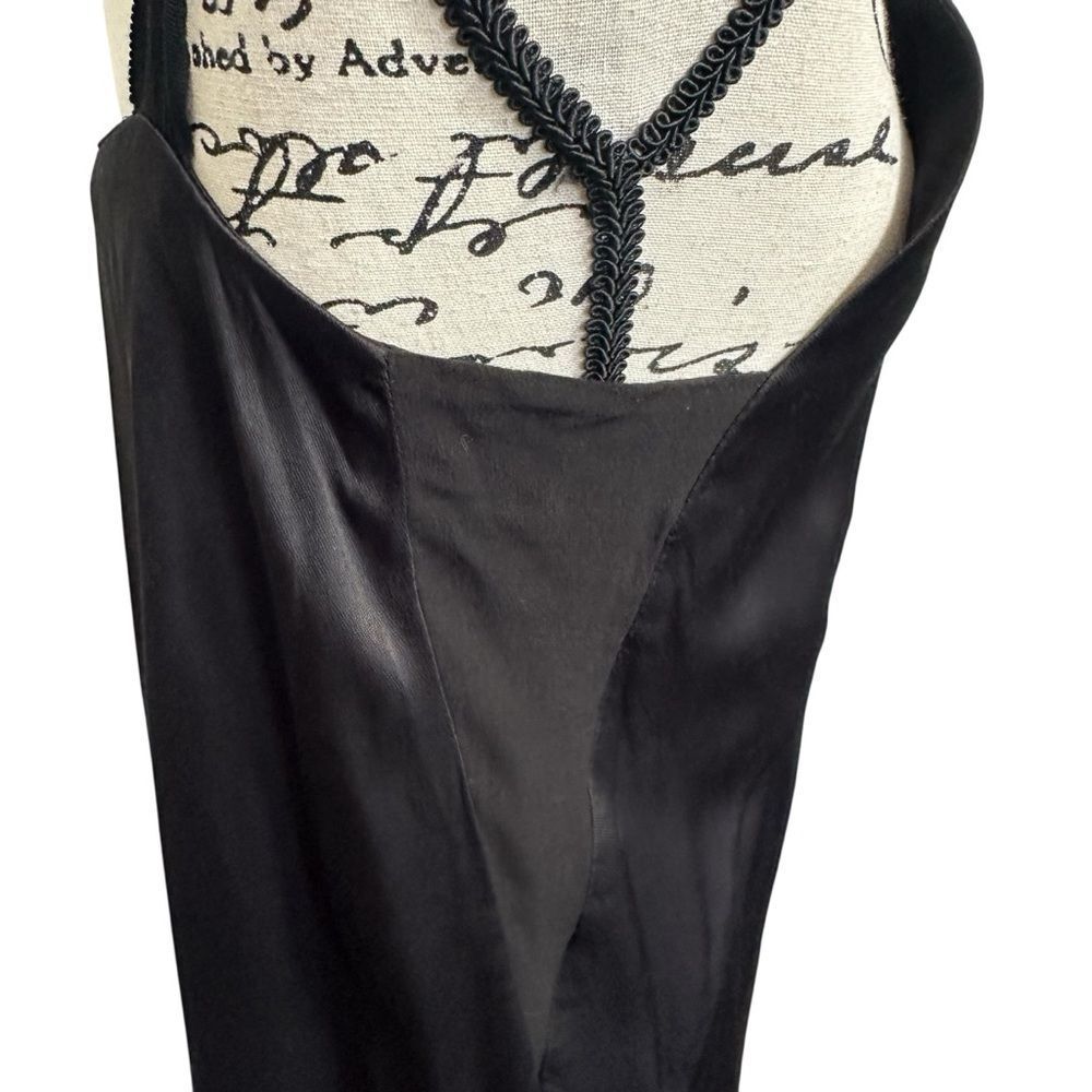 H&M Black Classic Intimate Style Babydoll Fairy Event Slip Midi Dress, Size 8 - Picture 5 of 12
